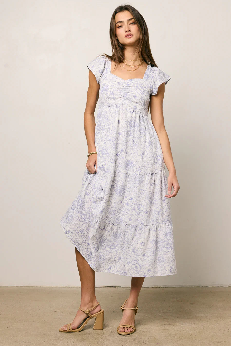 Jenny Floral Midi Dress FINAL SALE