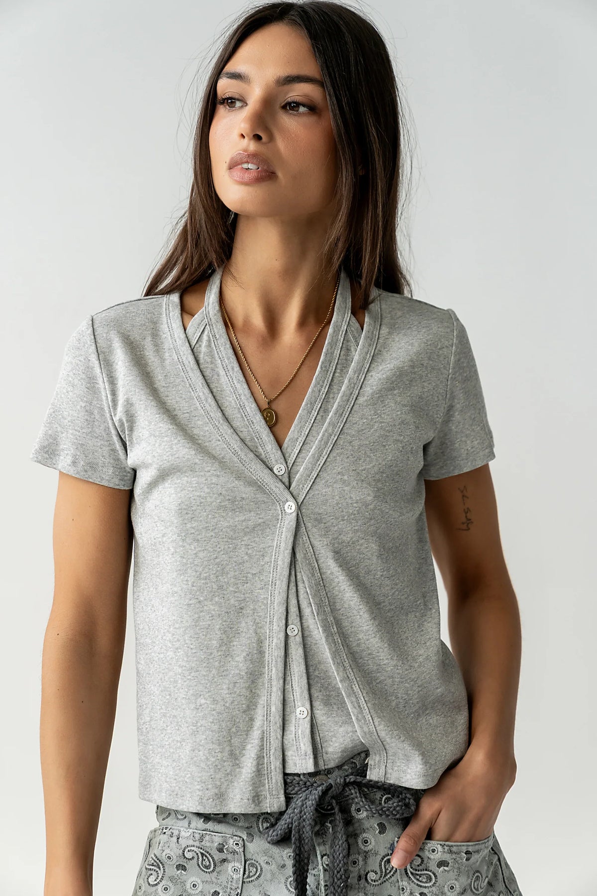 Hana Double Layer Top