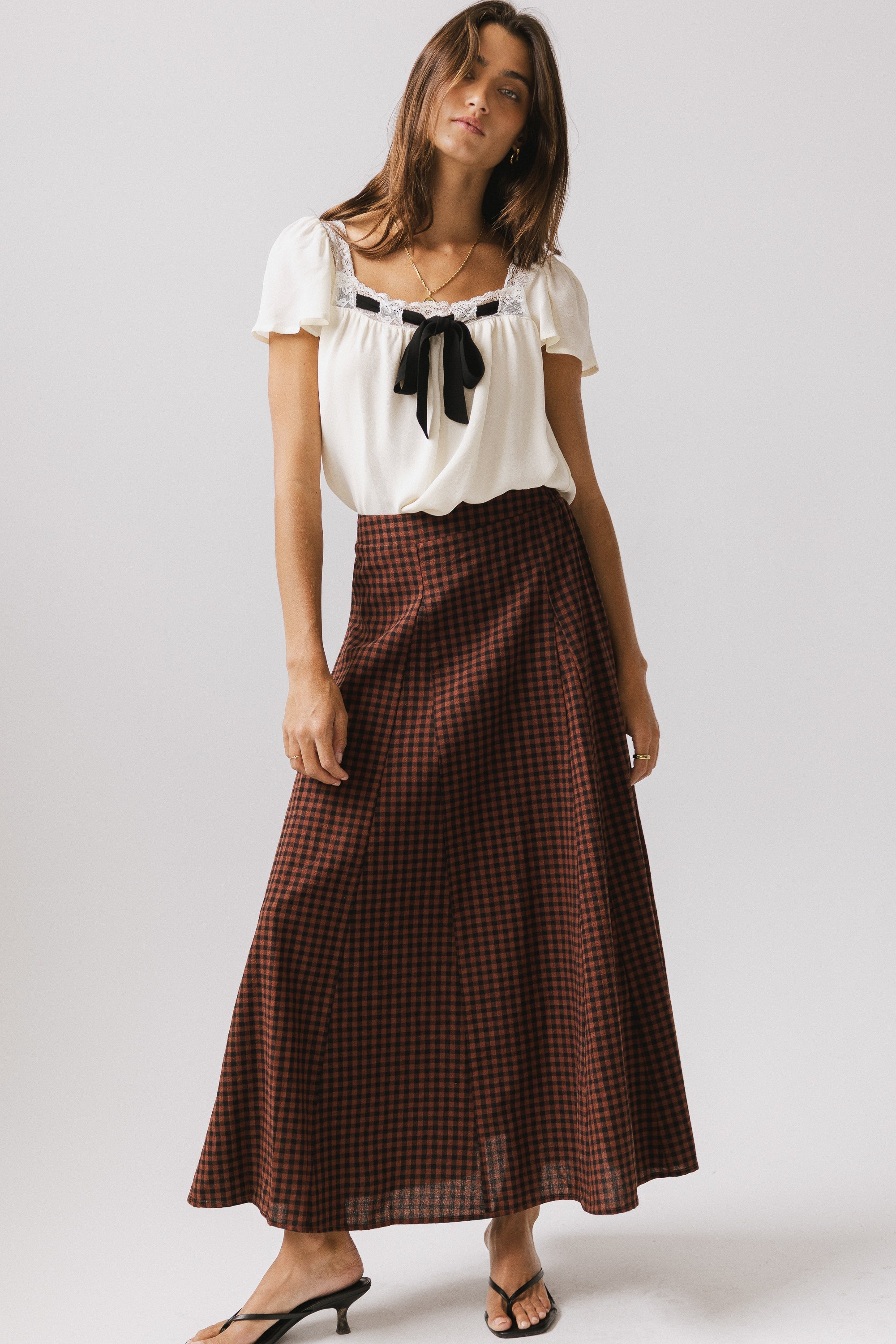 Cohen Bow Blouse in Off White FINAL SALE