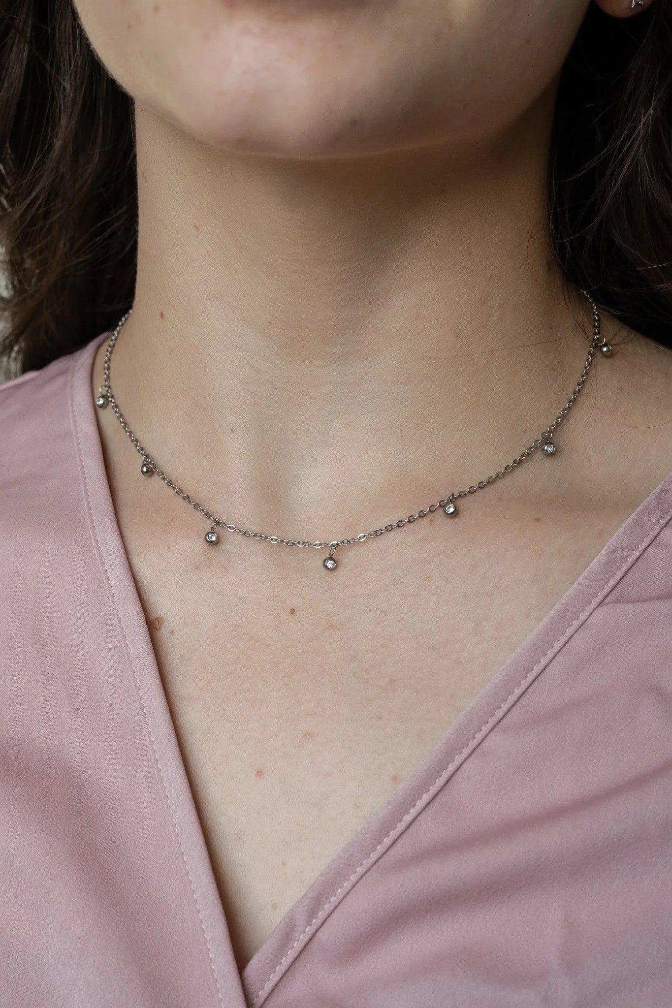 Adaline Crystal Charm Necklace