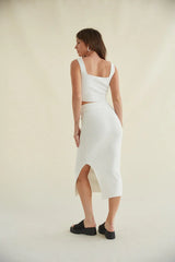 Jacqueline High Rise Knit Midi Skirt