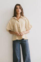 Callum Button Up in Mustard FINAL SALE