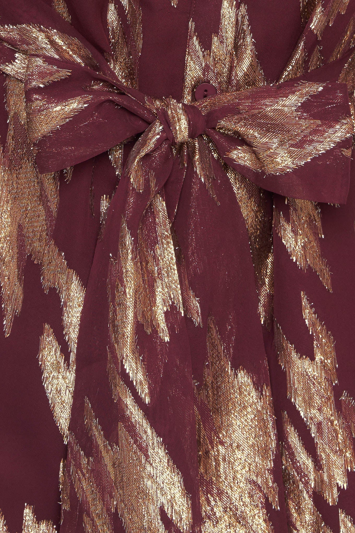 METALLIC MUSE BURGUNDY LONG SLEEVE MINI DRESS FINAL SALE