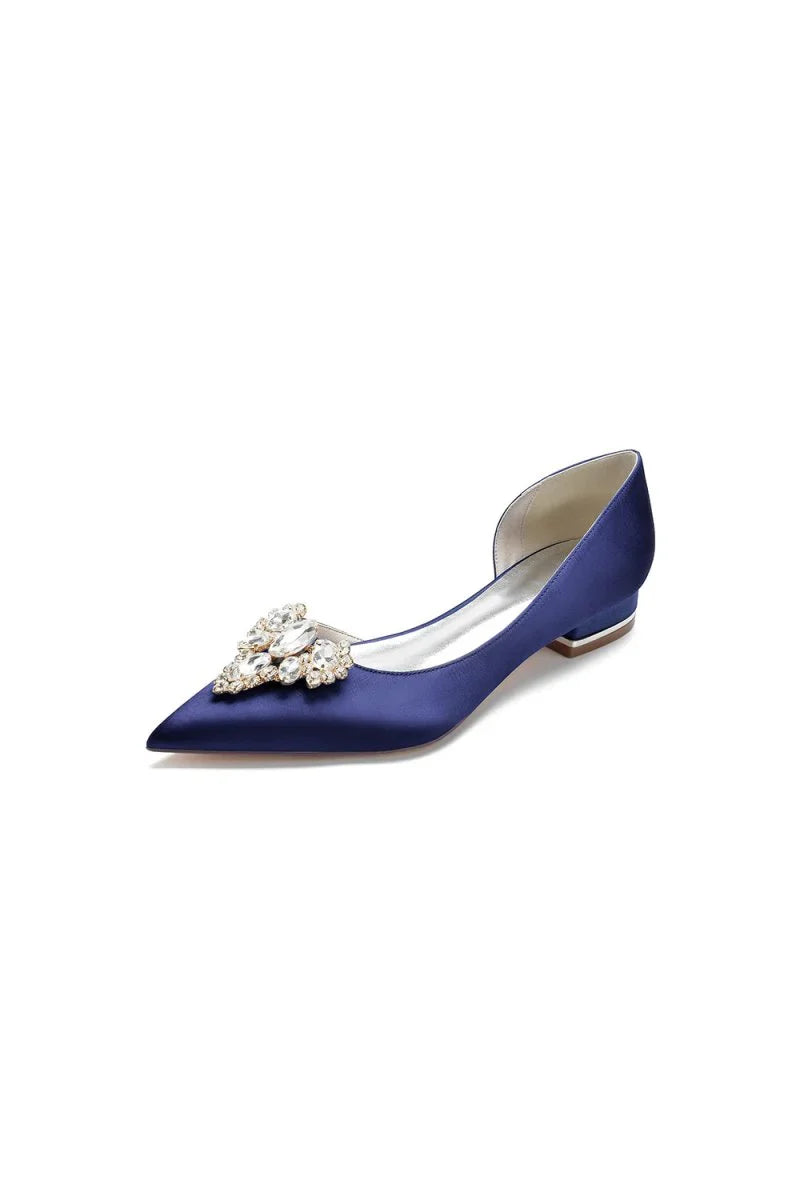 Crystal Simple Pointed Toe Flats