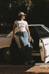 Heather Denim Maxi Skirt FINAL SALE