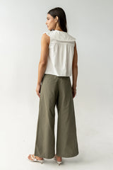 Jannah Wide Leg Pants in Olive
