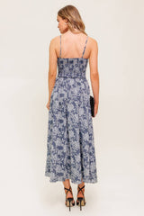ORDINARY IS OVERRATED DENIM BLUE MIDI DRESS