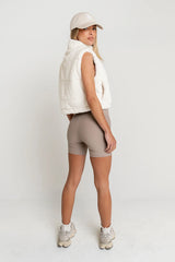 Ginny Fur Vest in Ivory