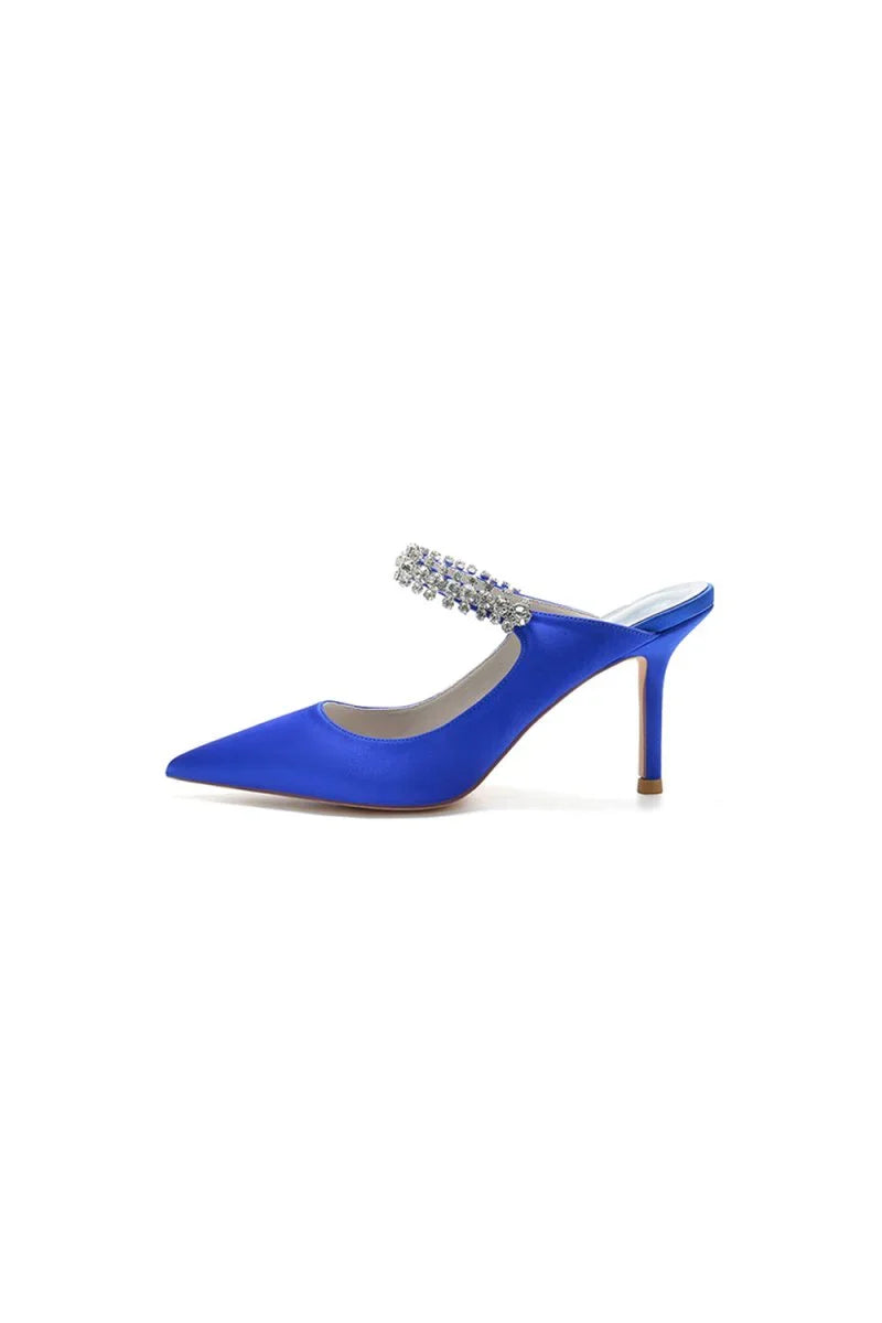 Party Pointed Toe Crystal Strap High Heels