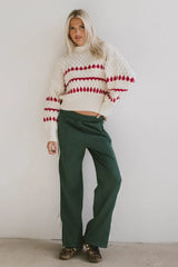 Astrid Track Pants in Green FINAL SALE