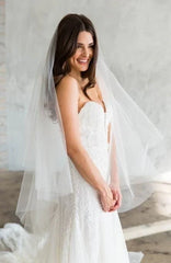 Vintage Blusher Extra Airy Bridal Veil Wedding Veil