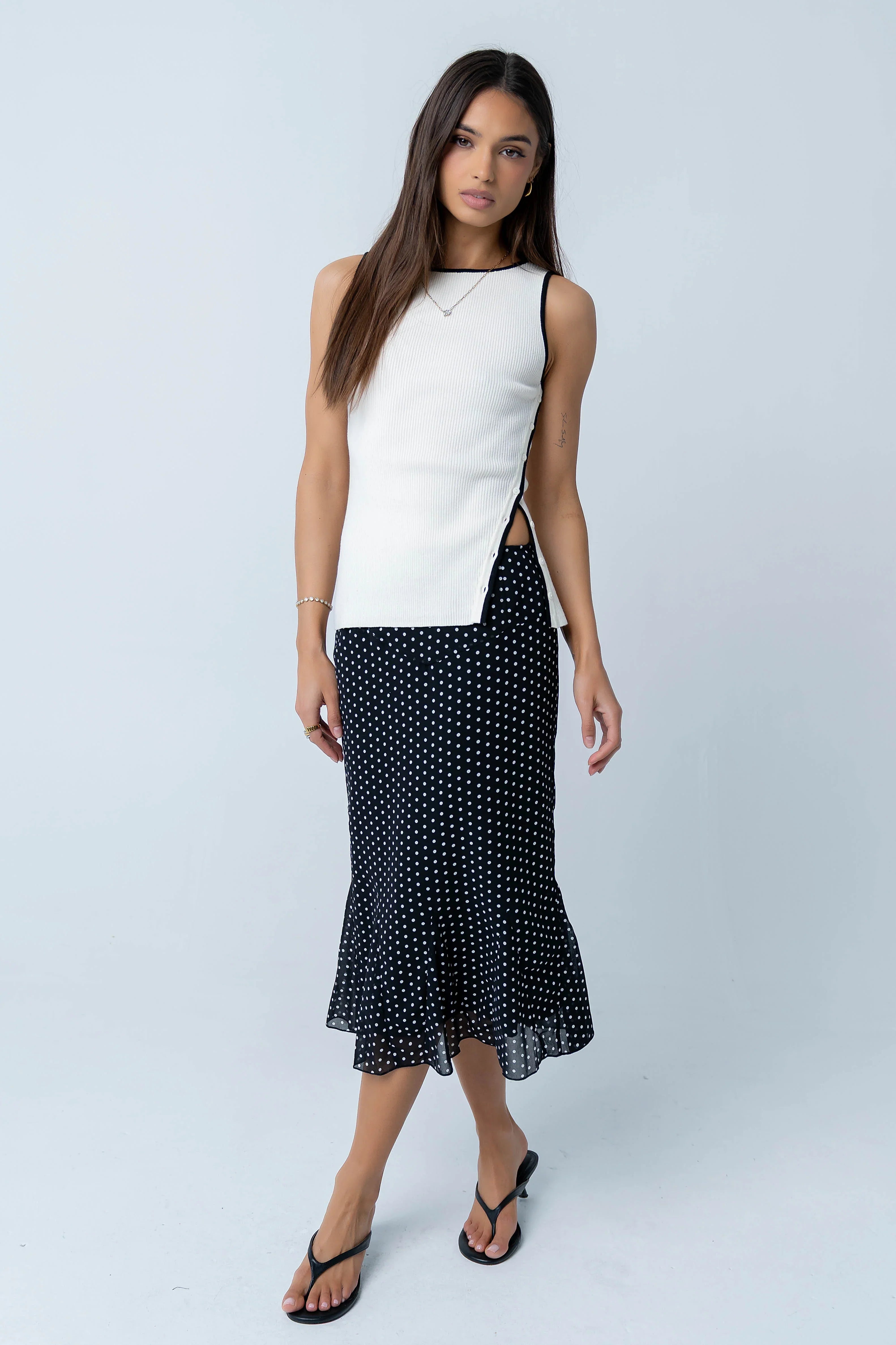 Katia Contrast Tank Top