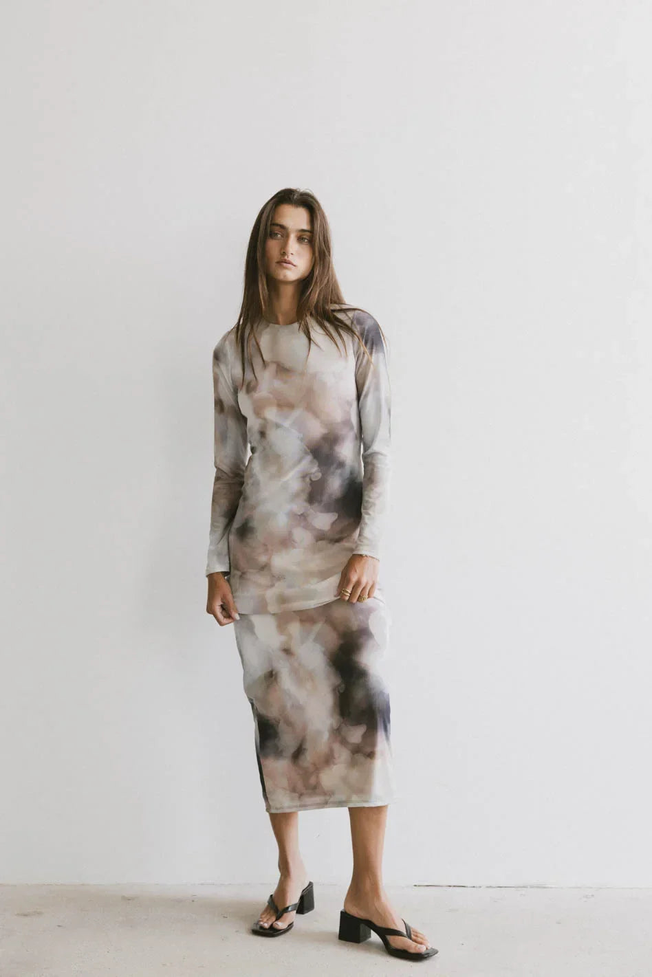 Jamie Watercolor Bodycon Dress FINAL SALE