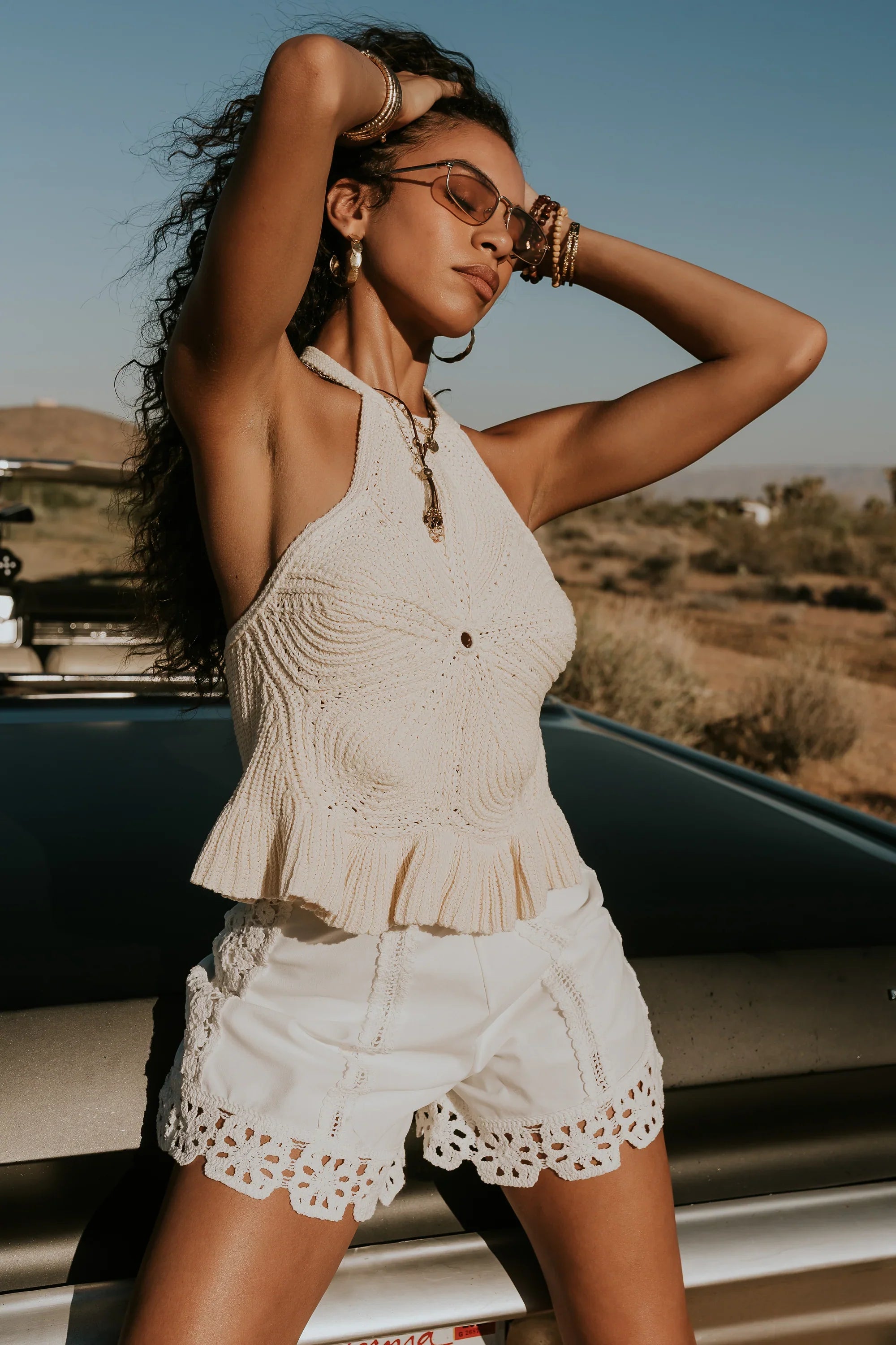 Timmy Crochet Halter Top