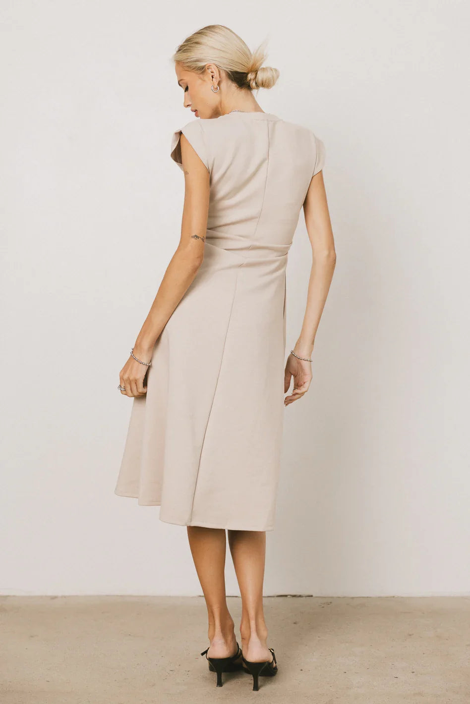 Kyra Midi Dress in Khaki FINAL SALE