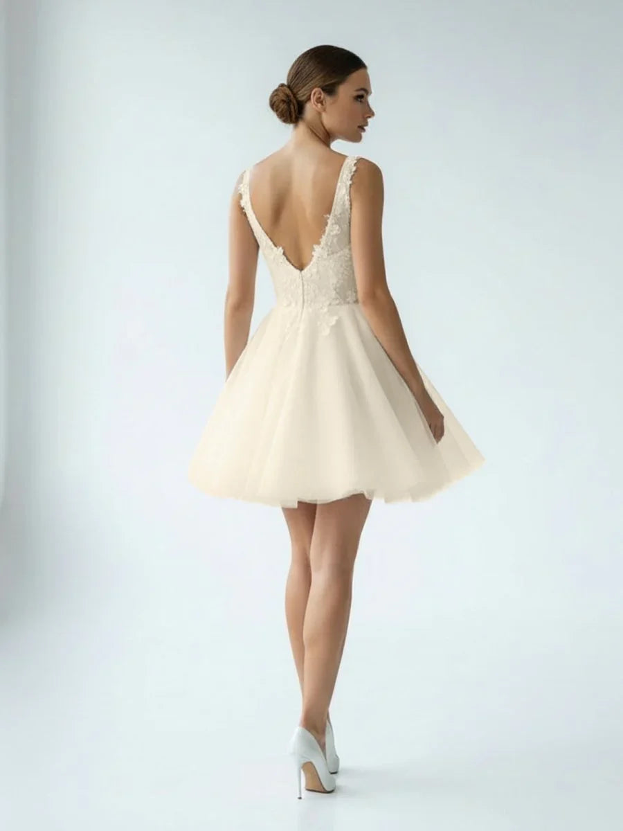Elegant A Line Sweetheart Wedding Dress With Lace