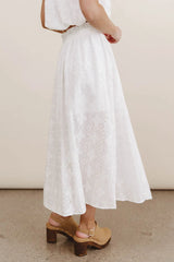 Bridget Embroidered Midi Skirt FINAL SALE