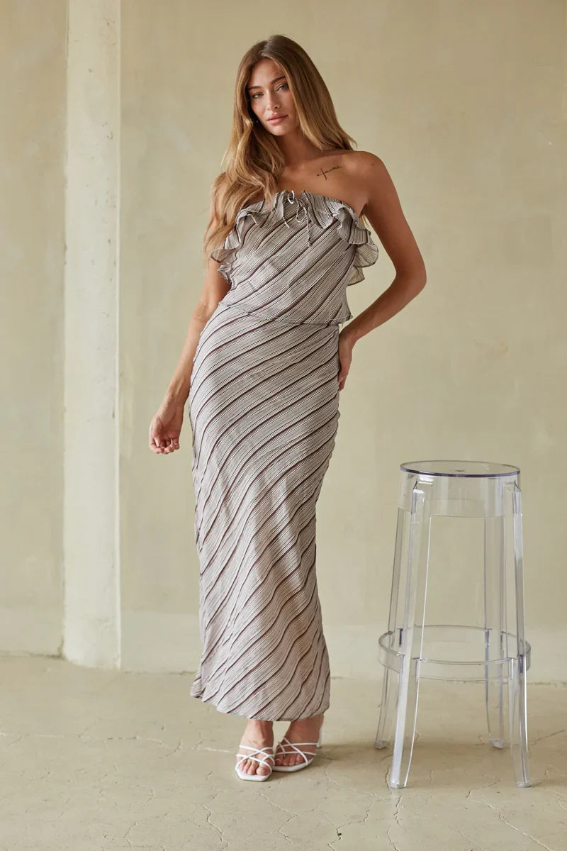 Tanya Striped Maxi Skirt