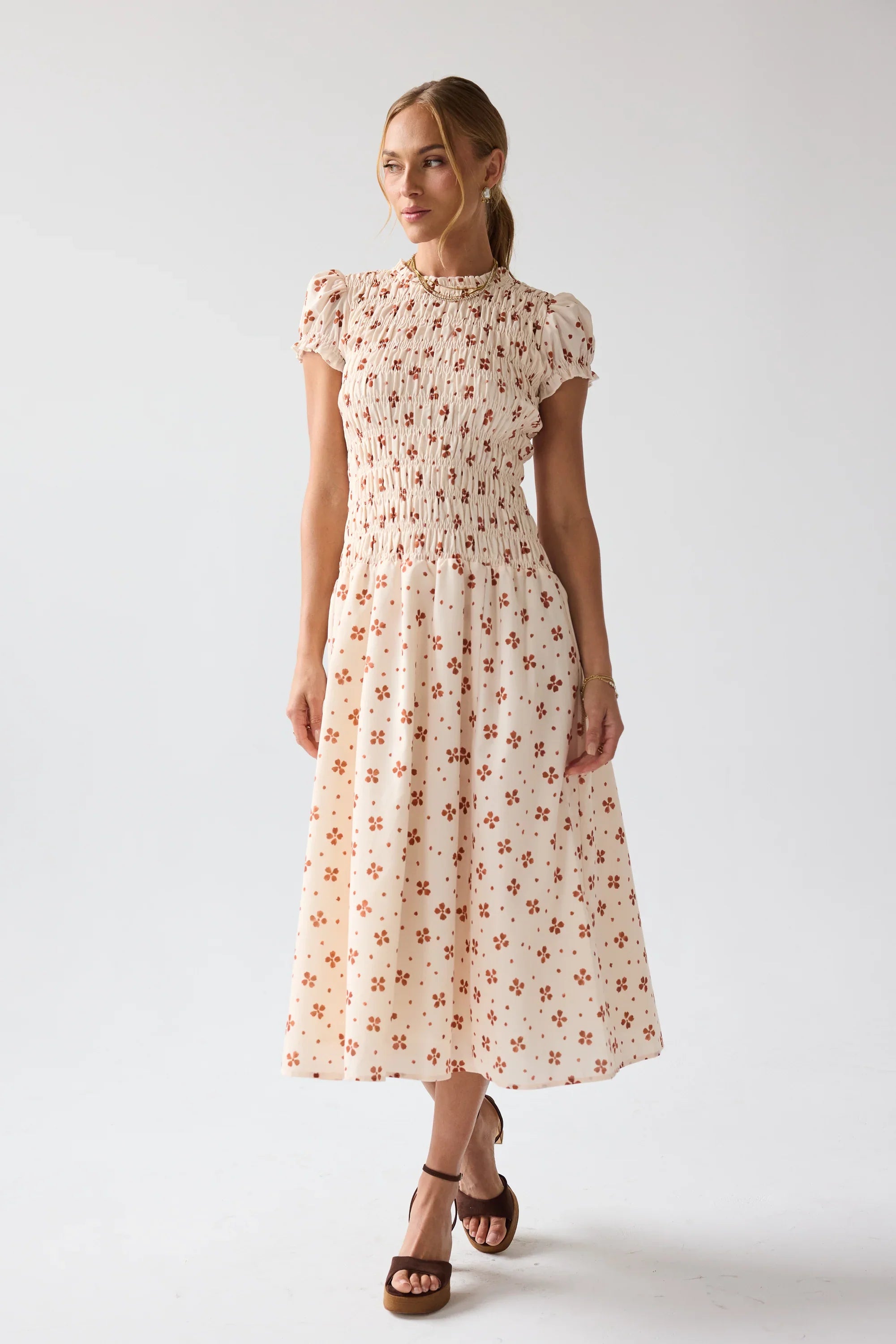 Opal Maxi Dress in Beige