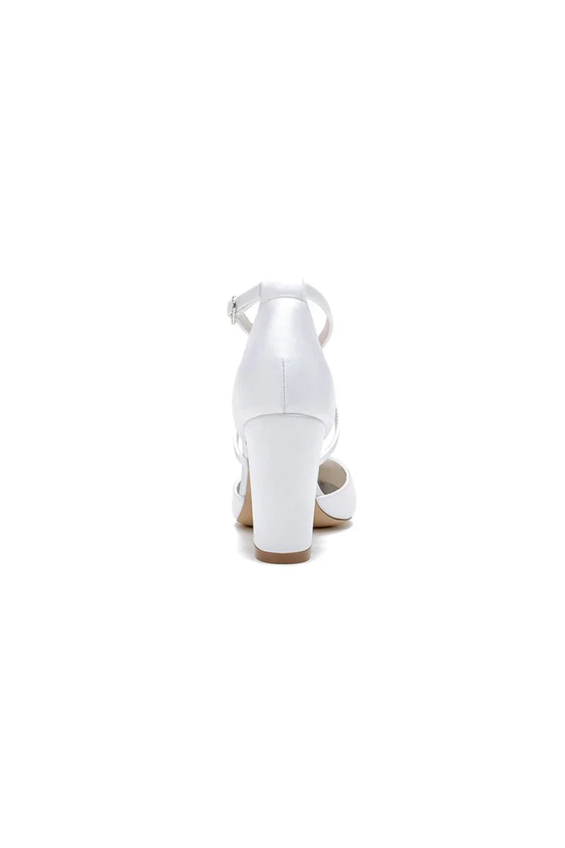 Open Toe Ribborn Tie High Heels Party