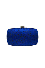 Womens Rhinestones Evening Clutch in Satin