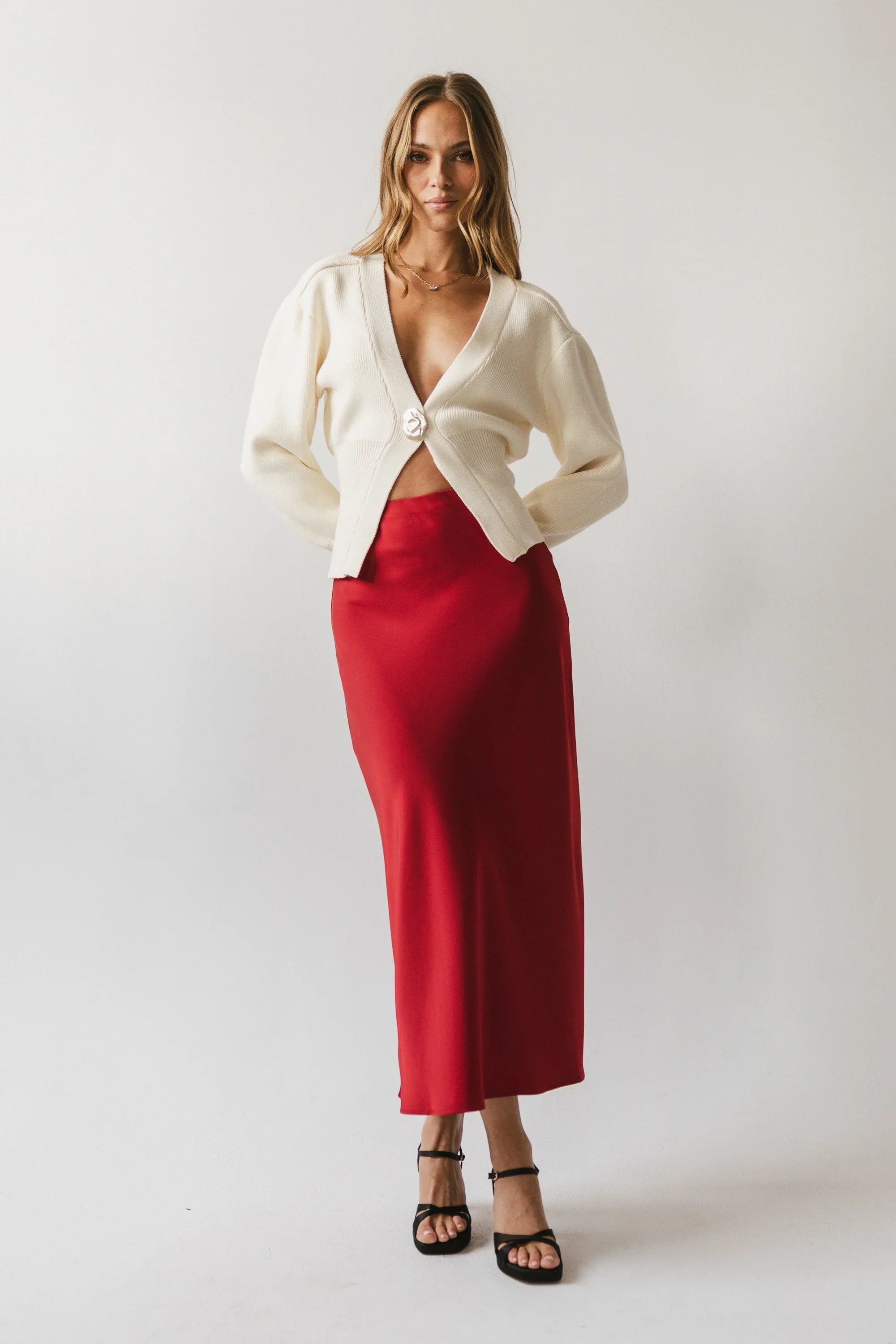 Minnie Knit Cardigan in Cream FINAL SALE