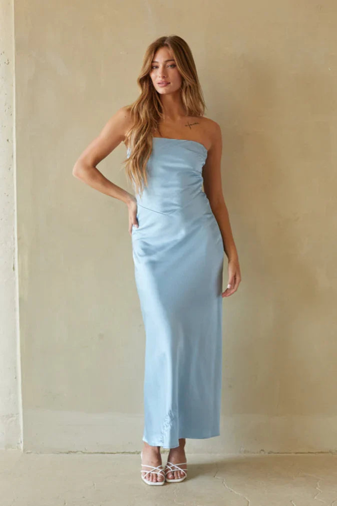 Romina Satin Maxi Dress