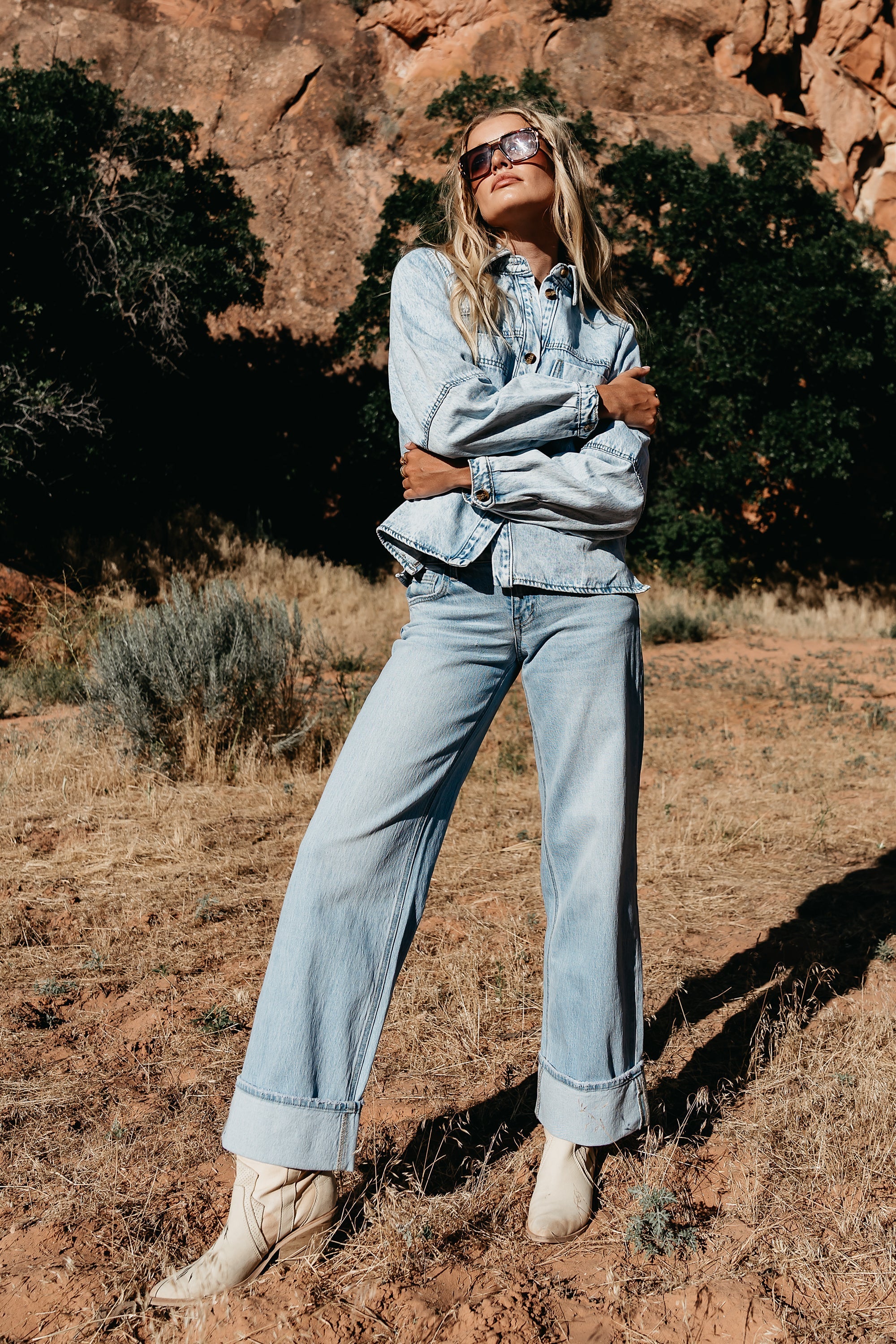 Marcia Cuffed Baggy Jeans