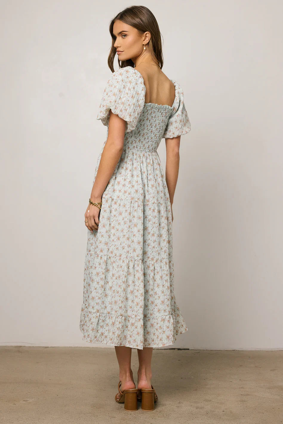 Asha Floral Midi Dress FINAL SALE
