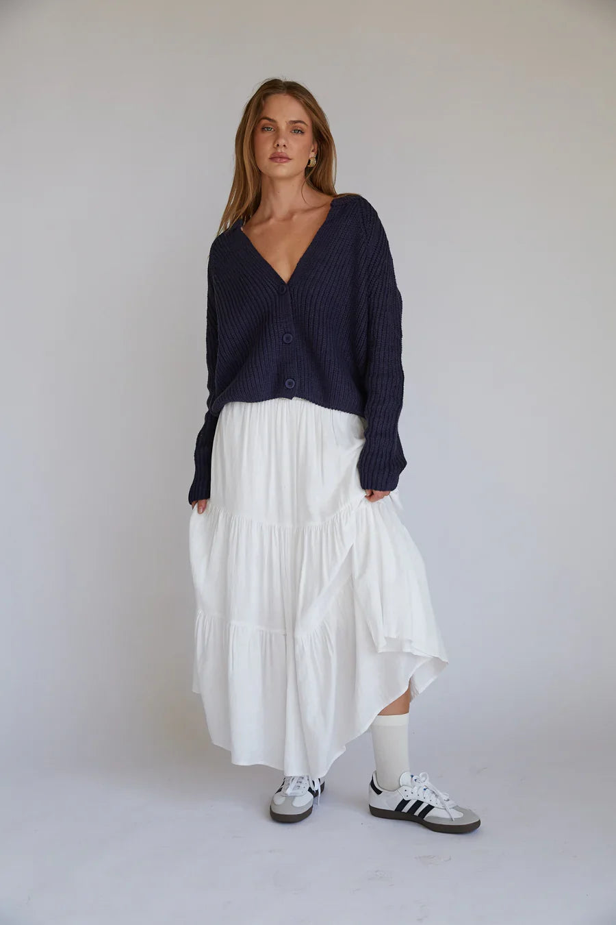 Iris Chunky Knit Button Up Cardigan