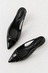 Nena Slingback Heels in Black