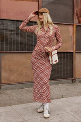 Pinot Plaid Maxi Skirt FINAL SALE