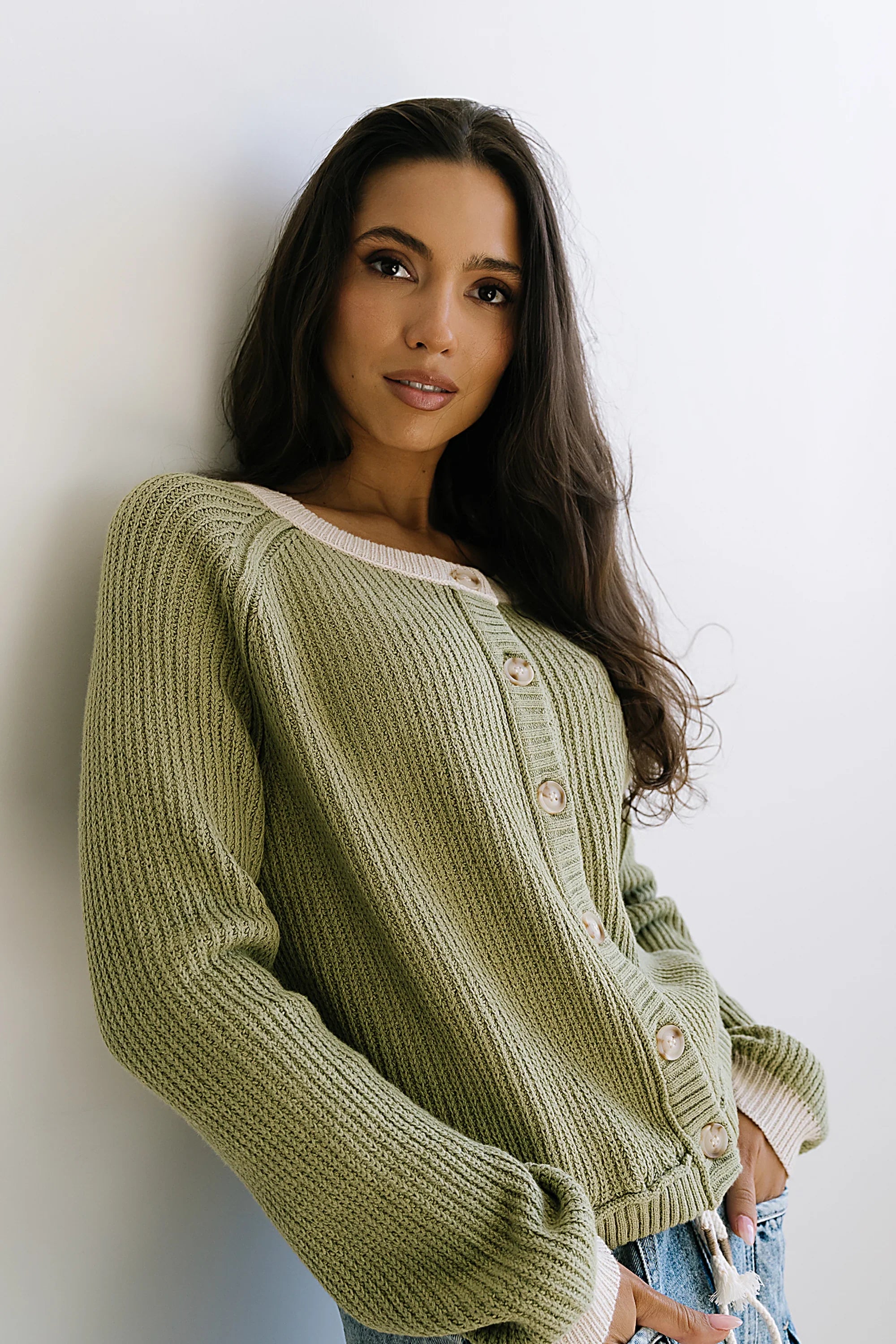 Margaret Contrast Cardigan FINAL SALE