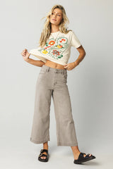 Oliver Extra Wide Leg Jeans in Gray FINAL SALE