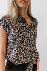 Reece Leopard Blouse FINAL SALE