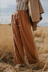 Nico Wide Leg Pants in Rust FINAL SALE