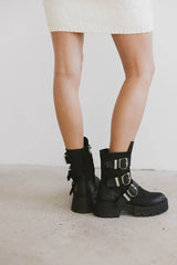 Steve Madden Roland Black Leather Boot FINAL SALE