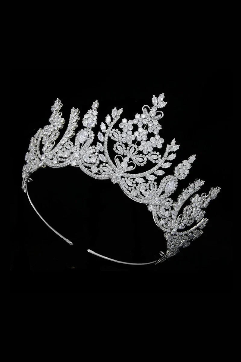 Silver Crystal Princess Crown