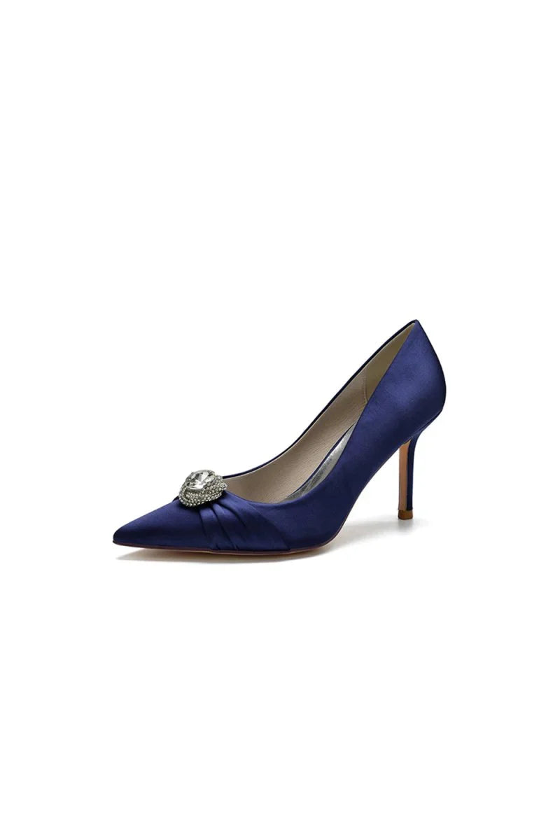 Cocktail Pointed Toe Crystal High Heels