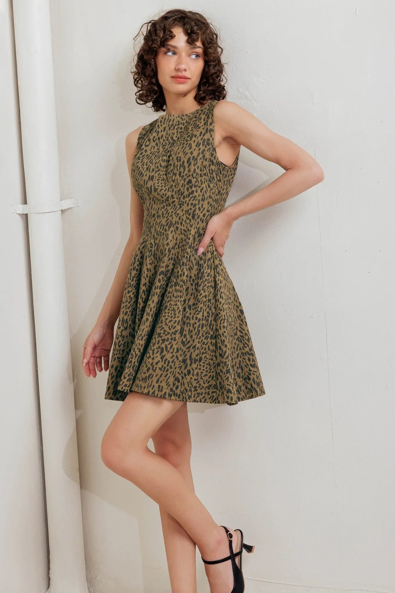 LEO LOVER LEOPARD MINI DRESS