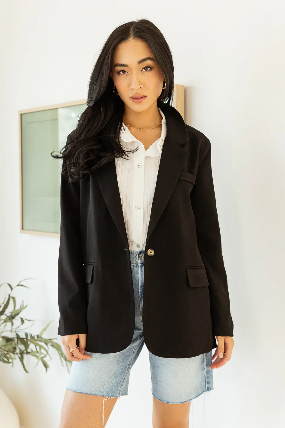 Crystal Blazer in Black FINAL SALE