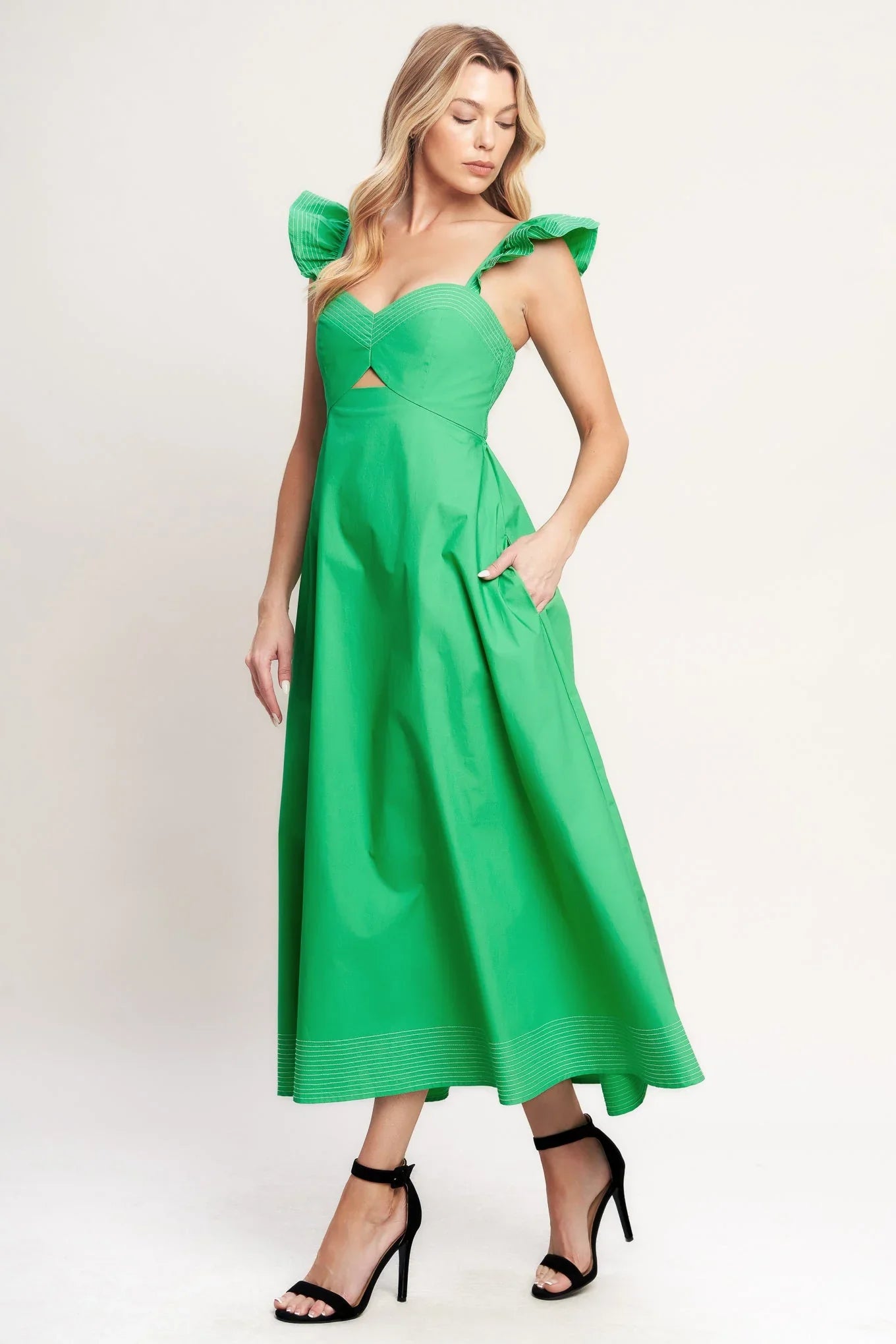 BEAUTIFULLY UNEXPECTED MIDI DRESS FINAL SALE