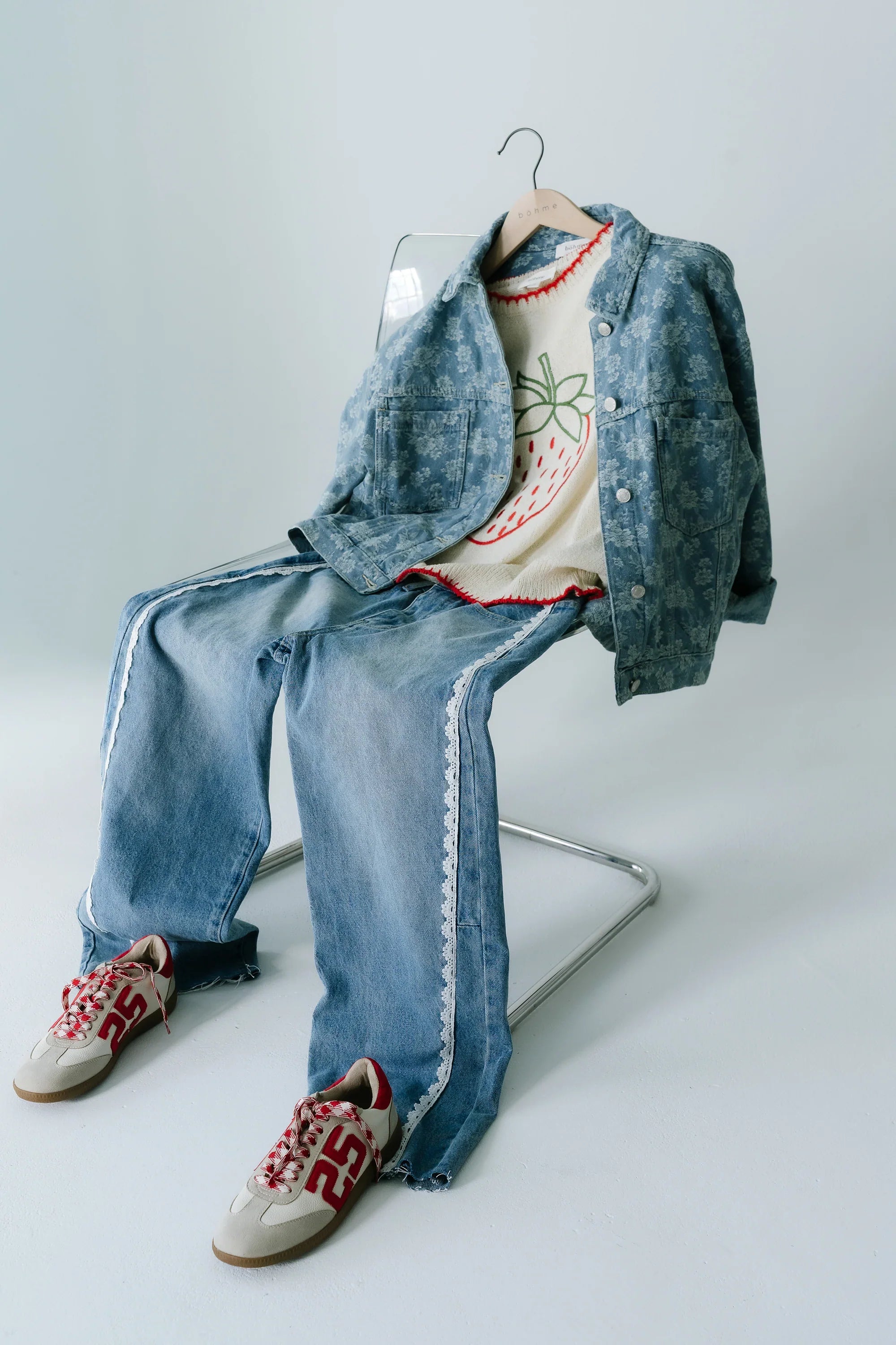 Lainey Floral Denim Jacket