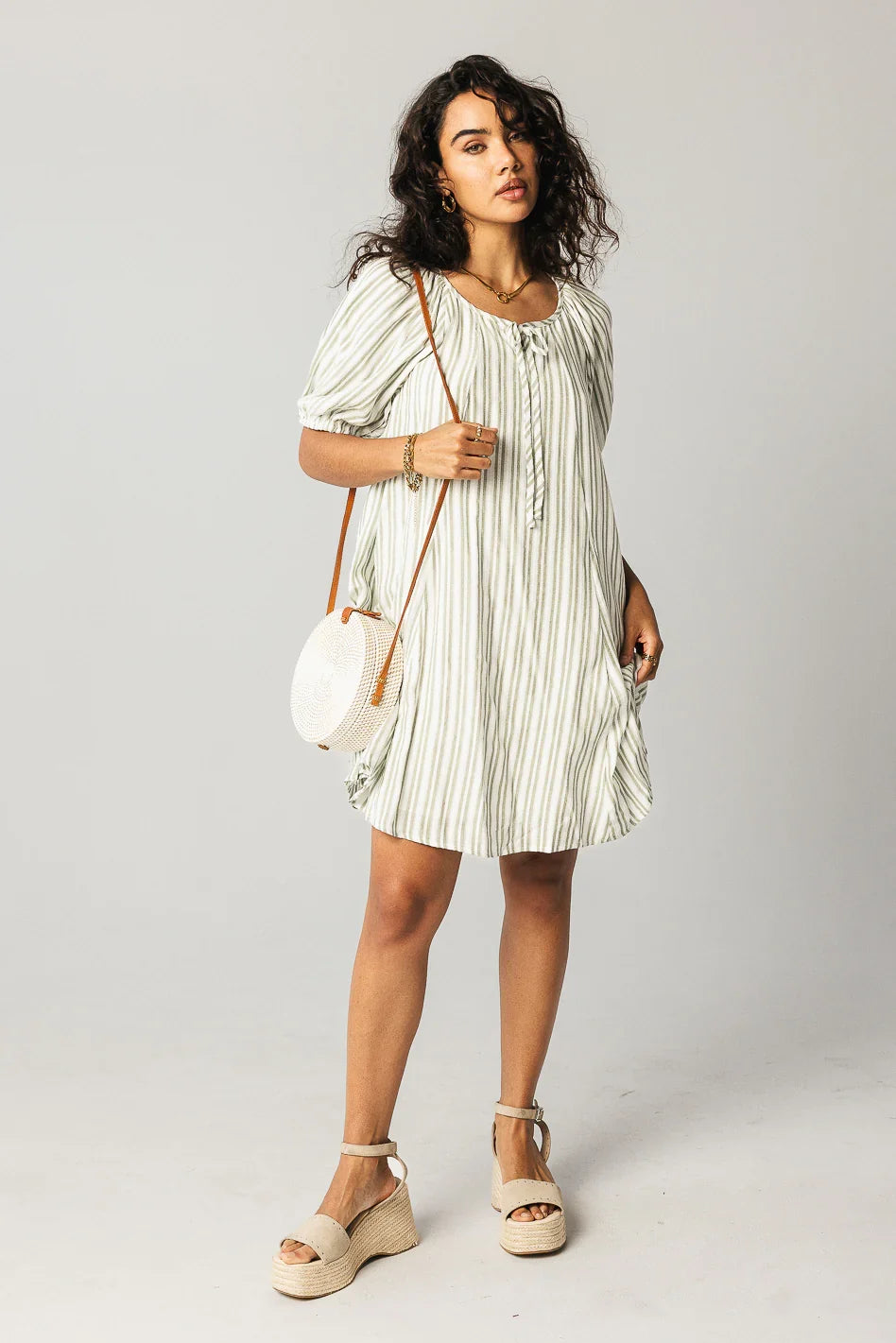 Jenny Striped Babydoll Dress FINAL SALE