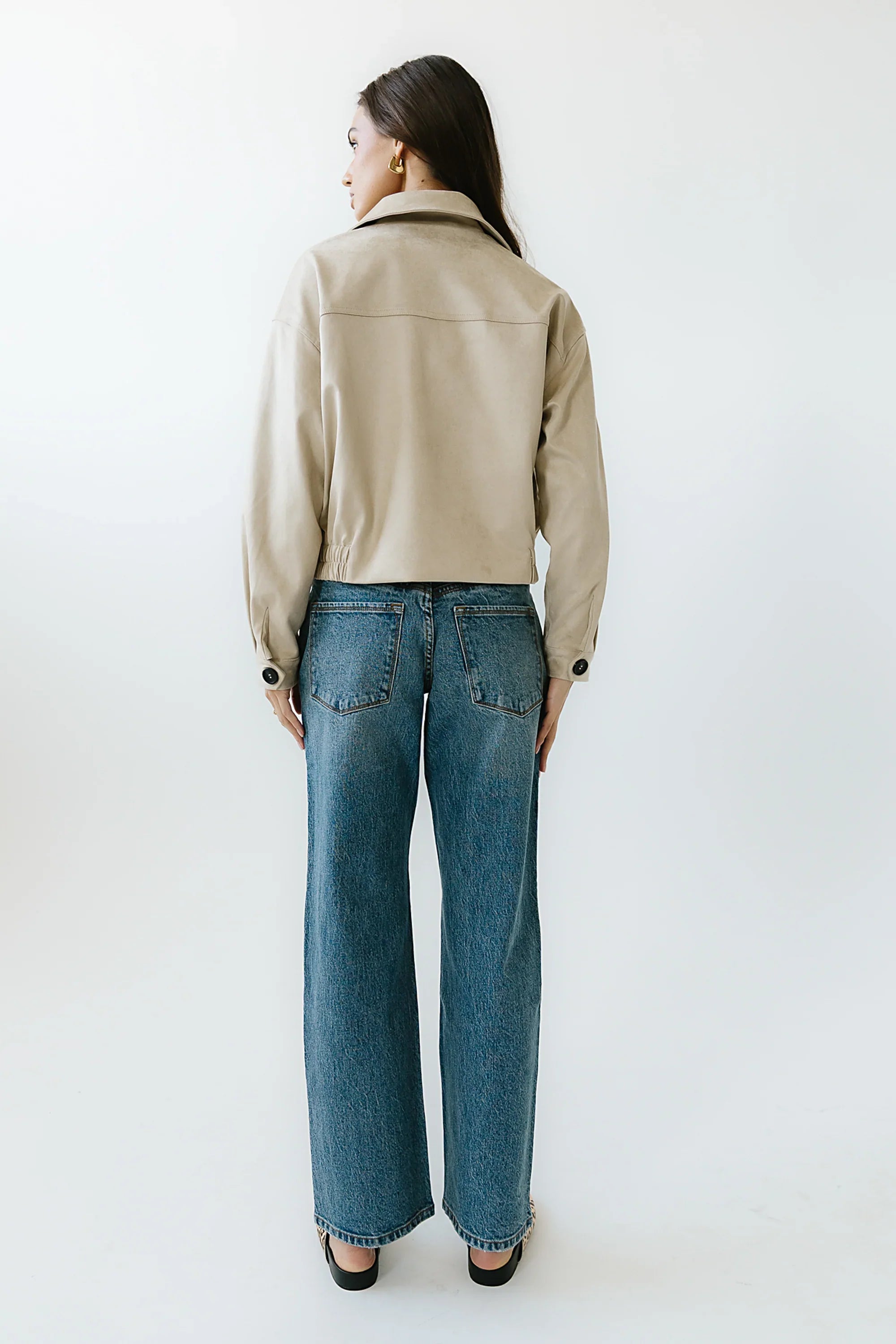 Elise Wide Leg Jeans in Medium Wash