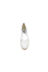 Lace Pointed Toe Wedding Flats