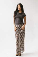 Cecily Plaid Midi Skirt FINAL SALE