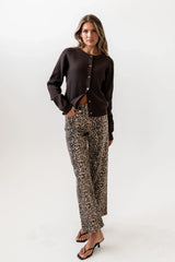 Debbie Ribbed Sweater in Brown