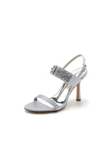 Rhinestone Beaded Ankle Straps Party Shoes