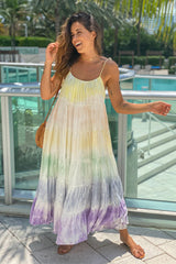 Rainbow Ruffled Dress